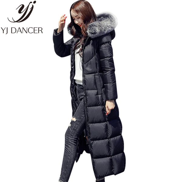 x-long down jacket 2018 winter oversized new slim coats thicken hooded big fur collar jacket women warm parkas l322, Black
x-long down jacket 2018 winter oversized new slim coats thicken hooded big fur collar jacket women warm parkas l322, Black