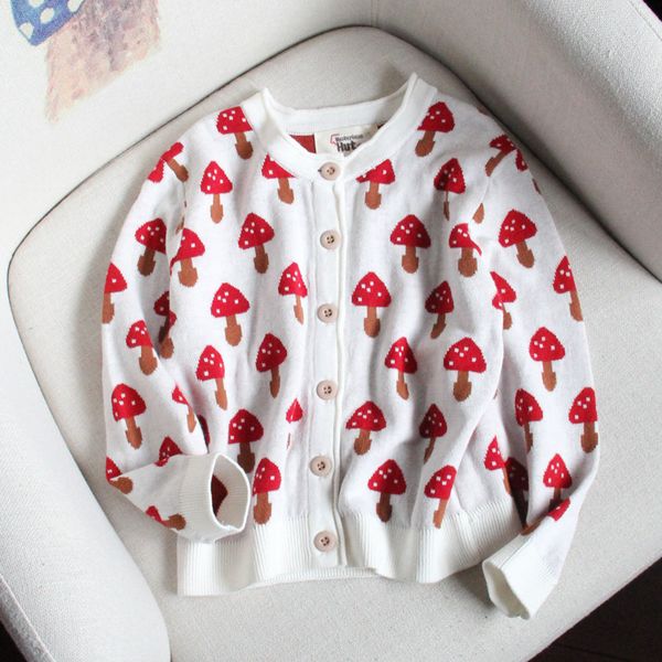 baby girls pure cotton sweaters mushroom coats korean style toddlers kids knitted cardigan sweater 2019 girls spring clothes, White
baby girls pure cotton sweaters mushroom coats korean style toddlers kids knitted cardigan sweater 2019 girls spring clothes, White