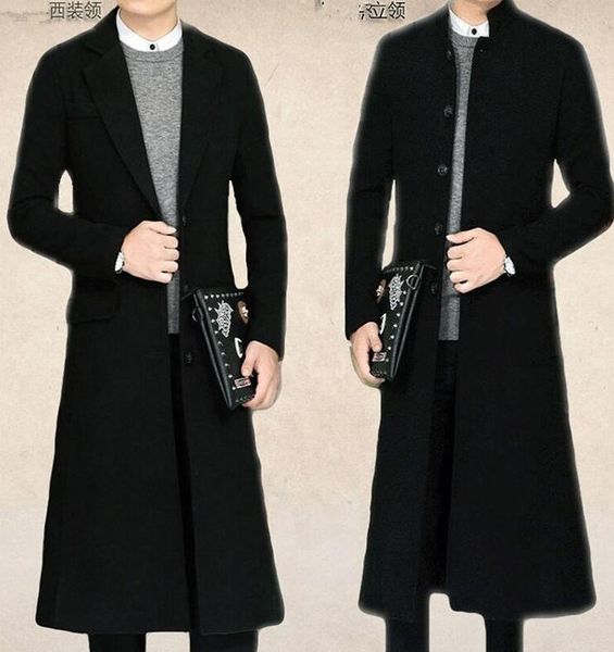 m-4xl 2019 spring men's new fashion the super long model is a single-breasted single-breasted coat with a knee-length coat, Black
m-4xl 2019 spring men's new fashion the super long model is a single-breasted single-breasted coat with a knee-length coat, Black