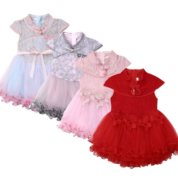princess girls dress chinese cheongsam dress lace tulle dress flower kids party gown formal dresses cute sundress 2-6y, Red;yellow
princess girls dress chinese cheongsam dress lace tulle dress flower kids party gown formal dresses cute sundress 2-6y, Red;yellow