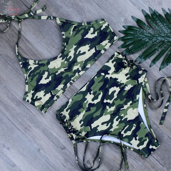 camouflage print bikini set high waist swimwear women sport two pieces swimsuit women bikinis xl bathing suits biquini, White;black
camouflage print bikini set high waist swimwear women sport two pieces swimsuit women bikinis xl bathing suits biquini, White;black