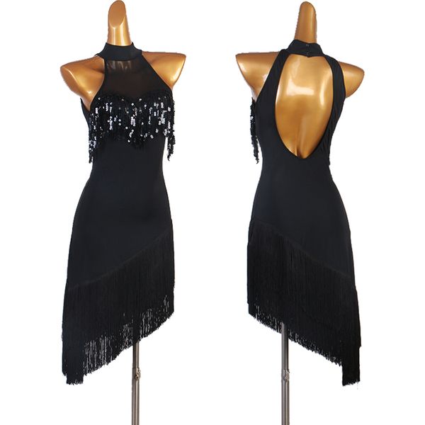 stage wear latin dance dress tango cha ballroom practice samba rumba salsa flamengo black fringe dresses for women dcc410, Black;red
stage wear latin dance dress tango cha ballroom practice samba rumba salsa flamengo black fringe dresses for women dcc410, Black;red
