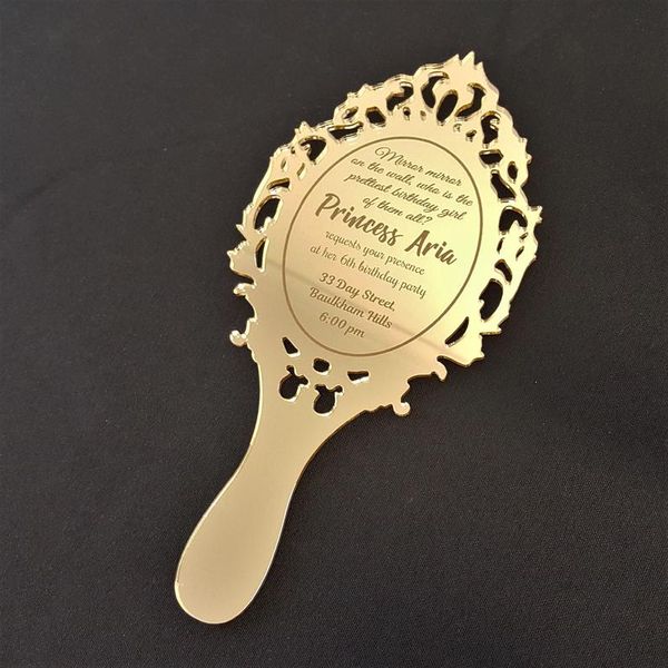50 pcs laser cut personalised elegant mirror gold acrylic invitation, luxury unique day invitations, wedding invitations
50 pcs laser cut personalised elegant mirror gold acrylic invitation, luxury unique day invitations, wedding invitations