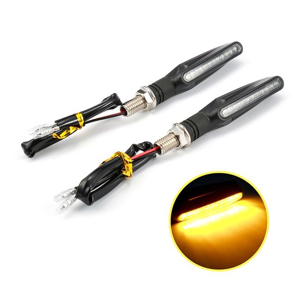 2pcs motorcycle led turn signal lights universal indicator blinker amber motorbike lamp bendable flashing yellow tail lights
2pcs motorcycle led turn signal lights universal indicator blinker amber motorbike lamp bendable flashing yellow tail lights