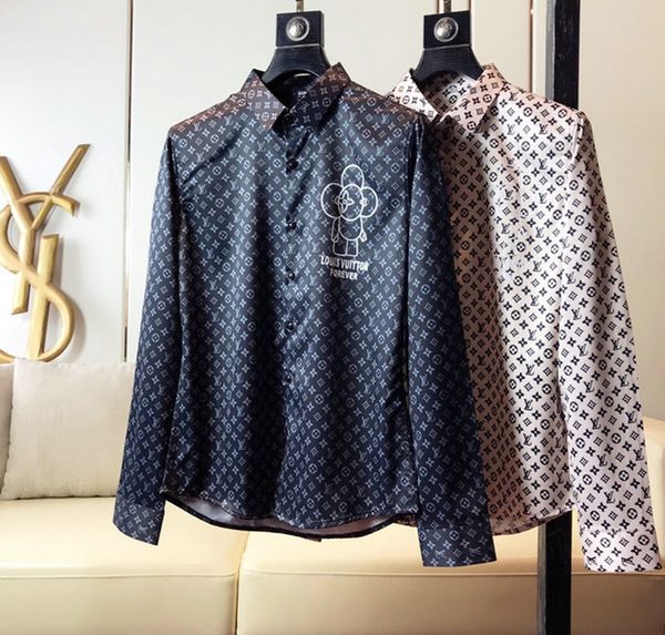 brand mens designer long sleeve shirts firmate dress shirts fashion casual luxury shirt plaid shirt homme button up 005, White;black
brand mens designer long sleeve shirts firmate dress shirts fashion casual luxury shirt plaid shirt homme button up 005, White;black