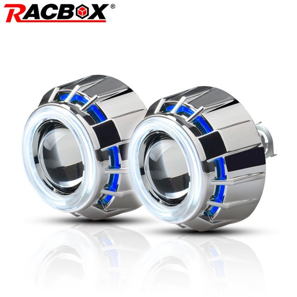 racbox pair 3 inch h1 hid bi xenon projector lens with white red blue angel eye ccfl styling headlight for automobile motorcycle
racbox pair 3 inch h1 hid bi xenon projector lens with white red blue angel eye ccfl styling headlight for automobile motorcycle