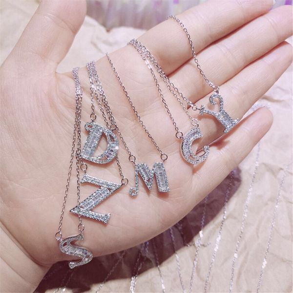 26 intial letter alphabet pendant necklace for women crystal cz zircon necklace silver color a-z alphabet name necklace party jewelry gifts
26 intial letter alphabet pendant necklace for women crystal cz zircon necklace silver color a-z alphabet name necklace party jewelry gifts