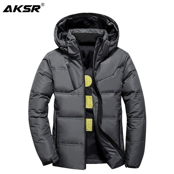 aksr men's winter down jacket coat white duck down jackets with a hood thick thermal warm outwear puffy jacket doudoune homme, Black
aksr men's winter down jacket coat white duck down jackets with a hood thick thermal warm outwear puffy jacket doudoune homme, Black