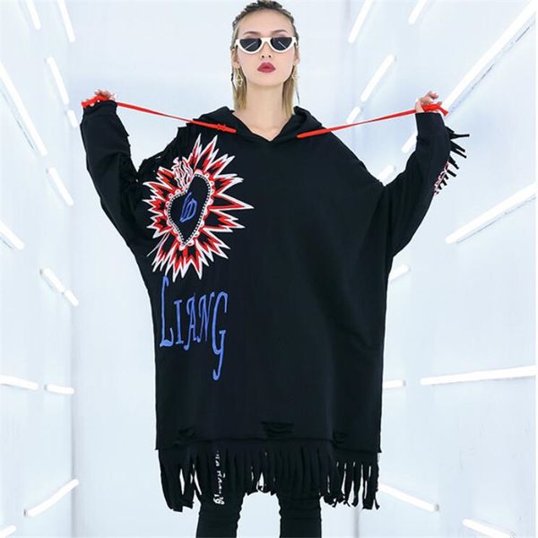 new 2019 spring autumn oversized hoodies women clothes korean streetwear embroidery letters batwing sleeve pullovers sweatshirt, Black
new 2019 spring autumn oversized hoodies women clothes korean streetwear embroidery letters batwing sleeve pullovers sweatshirt, Black