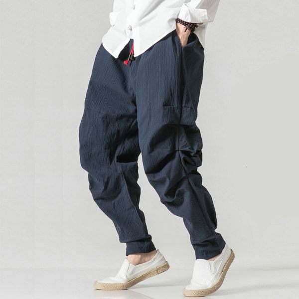 chinese style fashion harem pants men cotton solid jogger pants men casual sweatpants mens trousers, Black
chinese style fashion harem pants men cotton solid jogger pants men casual sweatpants mens trousers, Black