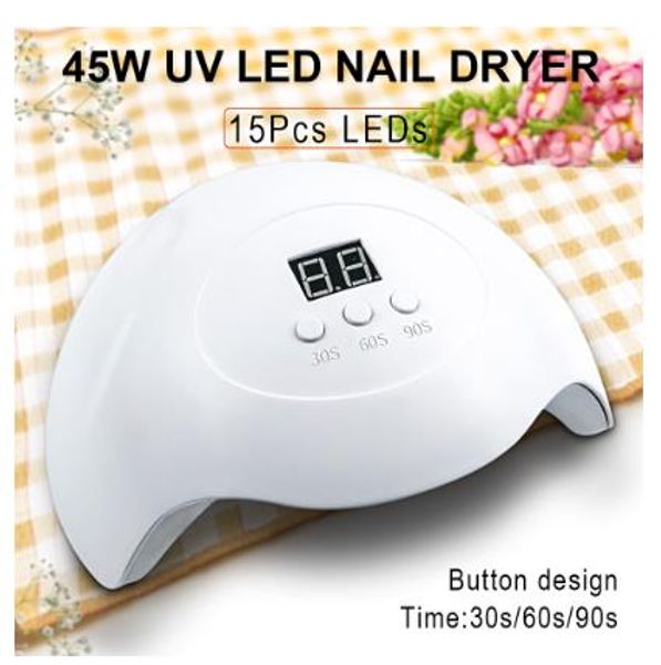 45w nail dryer led uv lamp usb lamp nail polish ice lamp sun light with 15 pcs leds auto sensor nail art tools
45w nail dryer led uv lamp usb lamp nail polish ice lamp sun light with 15 pcs leds auto sensor nail art tools