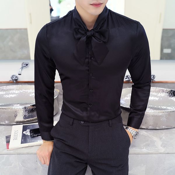 3 solid tie shirt men long sleeve slim fit tuxedo shirt pink wedding groom men chemise homme manche longue plus size 5xl, White;black
3 solid tie shirt men long sleeve slim fit tuxedo shirt pink wedding groom men chemise homme manche longue plus size 5xl, White;black