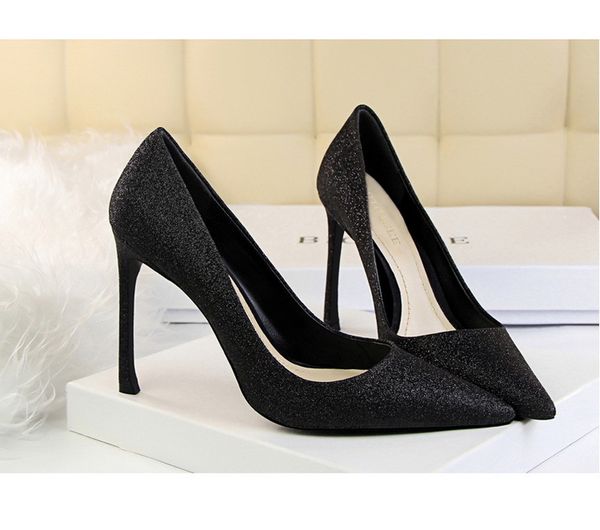 fashion women's shoes high heel pointed toe pumps wedding shoes size 10cm thin heels nightclub single shoe black gold
fashion women's shoes high heel pointed toe pumps wedding shoes size 10cm thin heels nightclub single shoe black gold