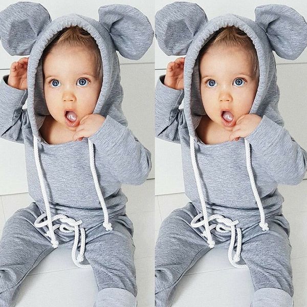 children's set for baby boys girls 2019 new style solid toddler kids cute cartoon ear clothe warm hooded +pants outfits sets, White
children's set for baby boys girls 2019 new style solid toddler kids cute cartoon ear clothe warm hooded +pants outfits sets, White