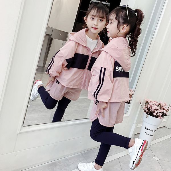3-10 girl clothes jacket spring autumn hooded long sleeved leggings fashion stitching children's wear set 2019 new costume, White
3-10 girl clothes jacket spring autumn hooded long sleeved leggings fashion stitching children's wear set 2019 new costume, White