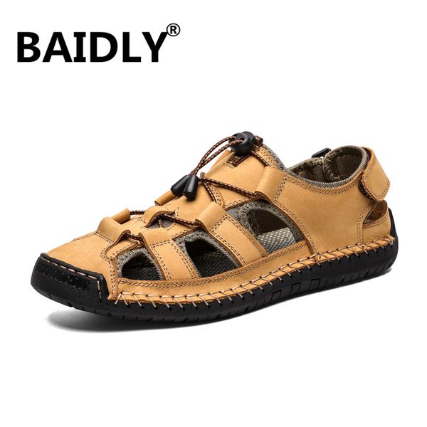 summer new genuine leather sandals outdoor men shoes men sandals male casual classic water walking beach big size 38-48, Black
summer new genuine leather sandals outdoor men shoes men sandals male casual classic water walking beach big size 38-48, Black