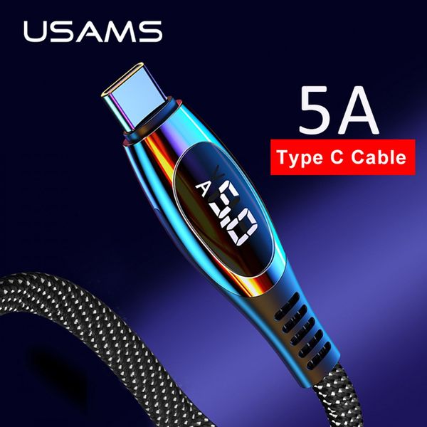 usams 5a type c cable for huawei mate 30 pro p30 xiaomi led display cable qc3.0 afc fast charging data cable for samsung note 9
usams 5a type c cable for huawei mate 30 pro p30 xiaomi led display cable qc3.0 afc fast charging data cable for samsung note 9