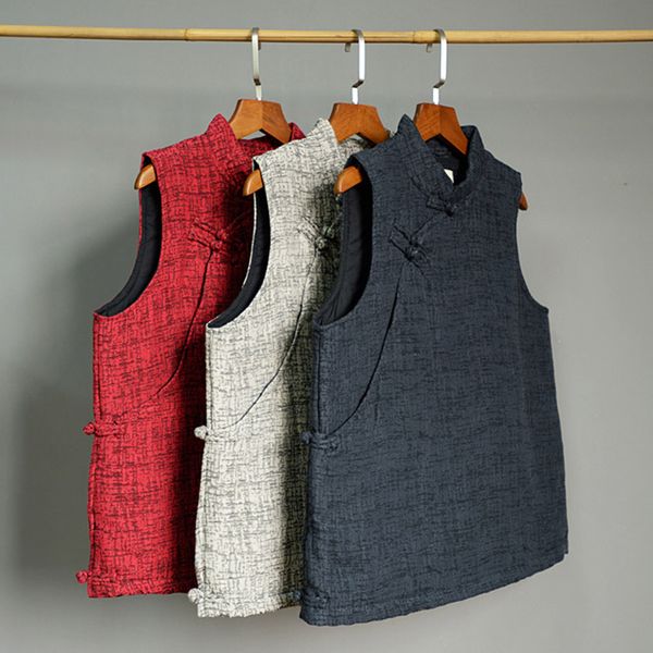 scuwlinen 2019 autumn winter women short parka chinese style vintage jacquard plate buttons linen cotton vest for women s698, Black;white
scuwlinen 2019 autumn winter women short parka chinese style vintage jacquard plate buttons linen cotton vest for women s698, Black;white