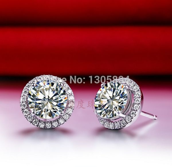 2ct/piece gold earrings brilliant lc carbon diamond stud earrings for women sterling silver jewelry 18k white gold plated cj191203, Golden
2ct/piece gold earrings brilliant lc carbon diamond stud earrings for women sterling silver jewelry 18k white gold plated cj191203, Golden