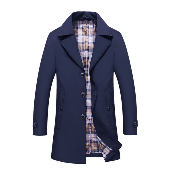 2018 autumn new windbreaker men's long section lapel solid color business casual thin men's trench, Tan;black
2018 autumn new windbreaker men's long section lapel solid color business casual thin men's trench, Tan;black