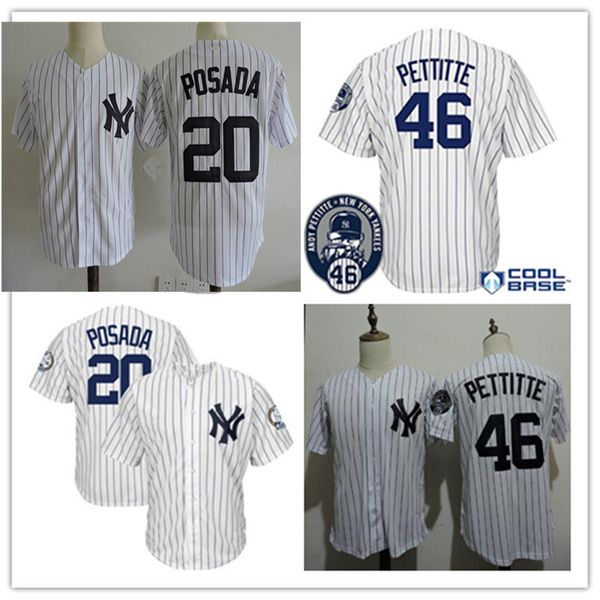 mens ny #20 jorge posada jerseys stitched white navy #46 andy pettitte retirement patch jersey s-3xl, Black
mens ny #20 jorge posada jerseys stitched white navy #46 andy pettitte retirement patch jersey s-3xl, Black