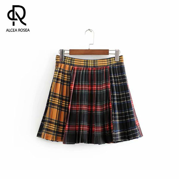 alcea rosea high waist pleated skirts harajuku plaid patchwork skirts a-line skirt plus size above knee preppy style ar1491, Black
alcea rosea high waist pleated skirts harajuku plaid patchwork skirts a-line skirt plus size above knee preppy style ar1491, Black
