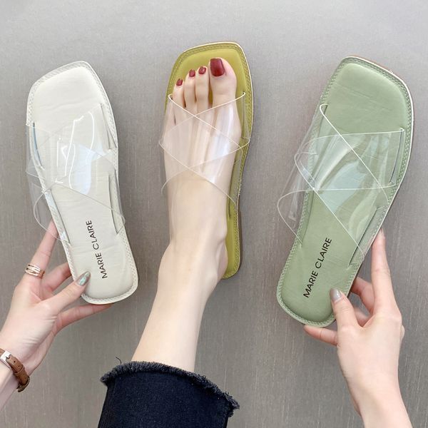 shoes woman 2020 slippers women summer transparent heel shale female beach slides pantofle sabot flat new pu, Black
shoes woman 2020 slippers women summer transparent heel shale female beach slides pantofle sabot flat new pu, Black
