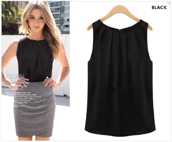 2019 new t-shirt women europe us popular temperament round neck hedging t-shirt sleeveless vest wild vestidos, White
2019 new t-shirt women europe us popular temperament round neck hedging t-shirt sleeveless vest wild vestidos, White