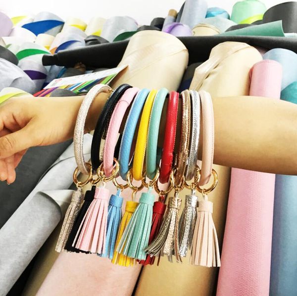 leather wrap bracelet key ring personalized tassel leather bracelets o key ring circle bracelet wristlet key, Silver
leather wrap bracelet key ring personalized tassel leather bracelets o key ring circle bracelet wristlet key, Silver