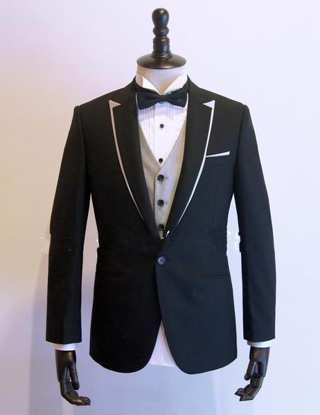 dark blue groom tuxedos peak lapel slim fit man wedding tuxedos men dinner prom blazer popular 3 piece suit (jacket+pants+tie+vest) 1205, Black;gray
dark blue groom tuxedos peak lapel slim fit man wedding tuxedos men dinner prom blazer popular 3 piece suit (jacket+pants+tie+vest) 1205, Black;gray