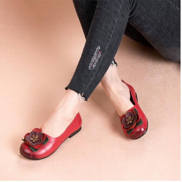 handmade shoes woman genuine leather flat fashion loafers female casual shoes women flats, Red;white
handmade shoes woman genuine leather flat fashion loafers female casual shoes women flats, Red;white
