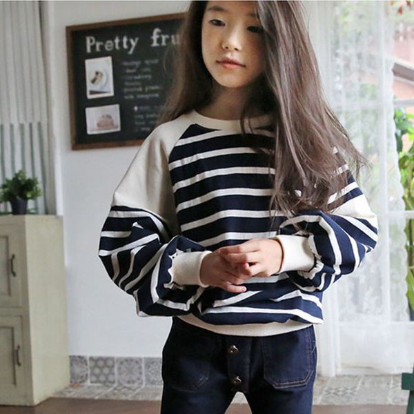 autumn 2019 teenage girls clothing sets kids 2 pcs striped lantern sleeve loose sweatshirts & boot cut jeans pants clothes t200414, White
autumn 2019 teenage girls clothing sets kids 2 pcs striped lantern sleeve loose sweatshirts & boot cut jeans pants clothes t200414, White