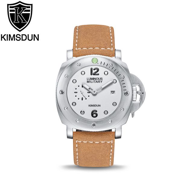 men's watches sport wristwatch kimsdun luxury fashion brand quartz watch leather strap casual sports watch, Slivery;brown
men's watches sport wristwatch kimsdun luxury fashion brand quartz watch leather strap casual sports watch, Slivery;brown