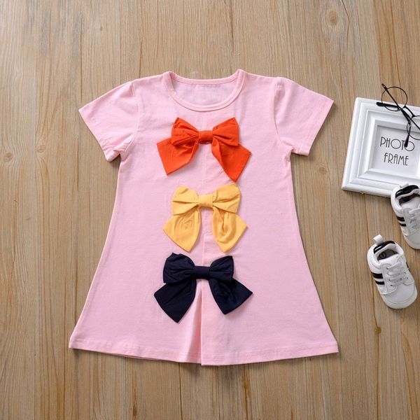 kids designer clothes girls dress summer short sleeve long t-shirt children t shirts skirt bowknot cute girl princess dress 90-130cm cz409, Red;yellow
kids designer clothes girls dress summer short sleeve long t-shirt children t shirts skirt bowknot cute girl princess dress 90-130cm cz409, Red;yellow