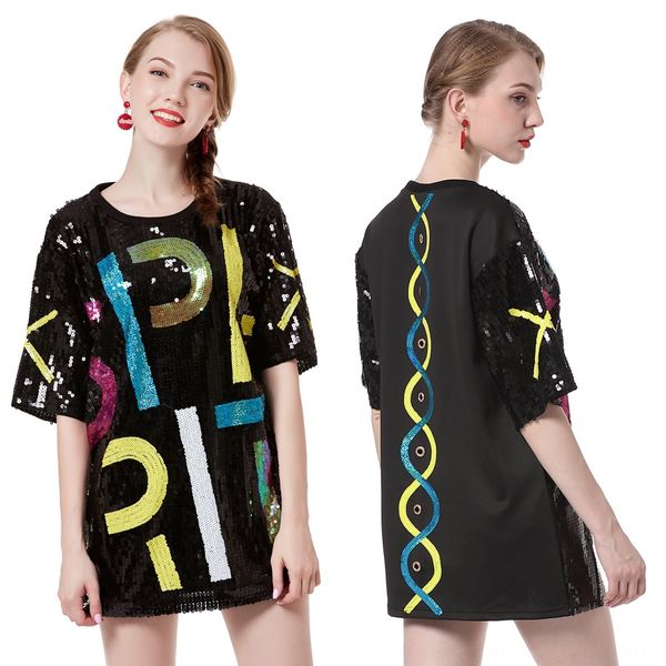 versatile color bar loose short-sleeved t-shirt female versatile sequins sequins color bar loose short-sleeved t-shirt female, White
versatile color bar loose short-sleeved t-shirt female versatile sequins sequins color bar loose short-sleeved t-shirt female, White