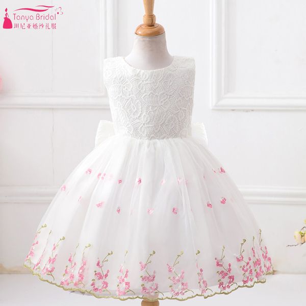 white a line flower girls dresses embroidery knee length kids formal wear 2018 girls pagent dress vestido de festa zf035, Red;yellow
white a line flower girls dresses embroidery knee length kids formal wear 2018 girls pagent dress vestido de festa zf035, Red;yellow
