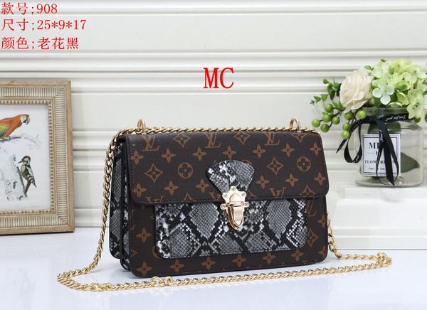 2020 new fashion lattice handbag snake pattern flip chain women leather handbag women shoulder messenger bag fashion women, Blue;gray
2020 new fashion lattice handbag snake pattern flip chain women leather handbag women shoulder messenger bag fashion women, Blue;gray