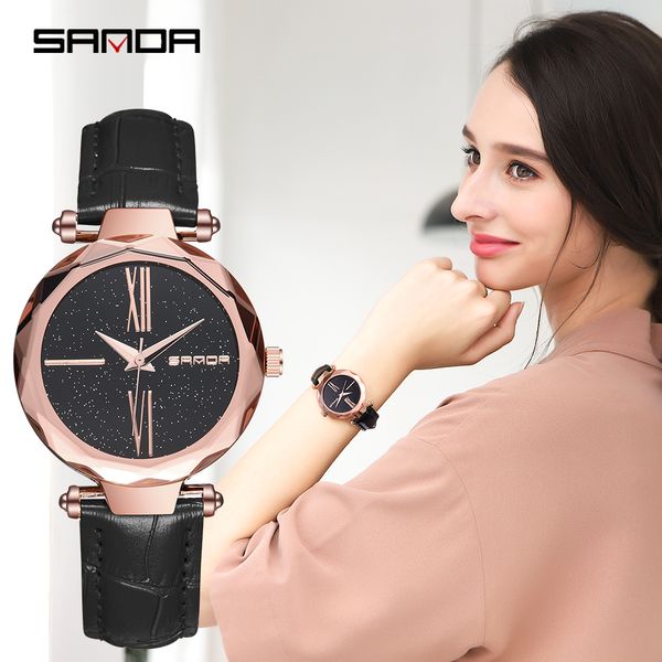 sanda fashion women watches ladies leather waterproof star design quartz watch woman clock ladies wrist watches montre femme, Slivery;brown 
sanda fashion women watches ladies leather waterproof star design quartz watch woman clock ladies wrist watches montre femme, Slivery;brown
