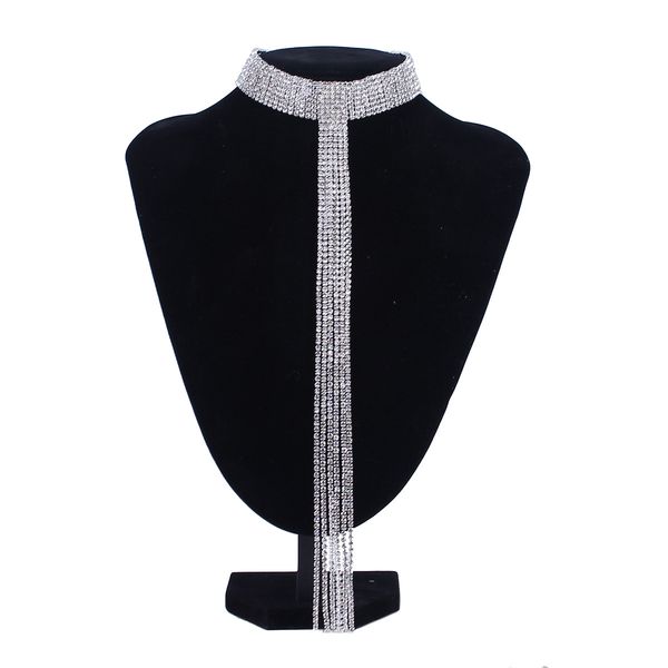 wholesale-fashion designer super glittering very beautiful luxury full rhinestone diamond long tassel choker statement necklace for woman, Golden;silver
wholesale-fashion designer super glittering very beautiful luxury full rhinestone diamond long tassel choker statement necklace for woman, Golden;silver
