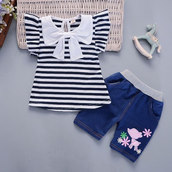 baby girl summer clothes sets new bow suit for baby girl short sleeve striped tshirt + pants girls clothing 1 2 3 4 years, White
baby girl summer clothes sets new bow suit for baby girl short sleeve striped tshirt + pants girls clothing 1 2 3 4 years, White