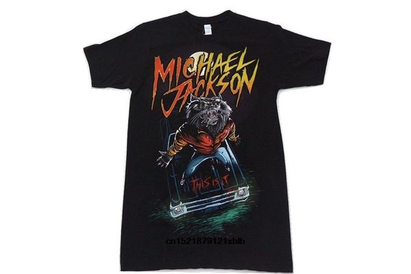 men t shirt michael jackson werewolf thriller short sleeve black funny t-shirt novelty tshirt women, White;black
men t shirt michael jackson werewolf thriller short sleeve black funny t-shirt novelty tshirt women, White;black