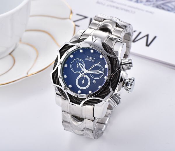 new 2020 fashion sliver stainless steel mens watches invicta luxury waterproof quartz watch men date dial sport chronograph, Slivery;brown
new 2020 fashion sliver stainless steel mens watches invicta luxury waterproof quartz watch men date dial sport chronograph, Slivery;brown