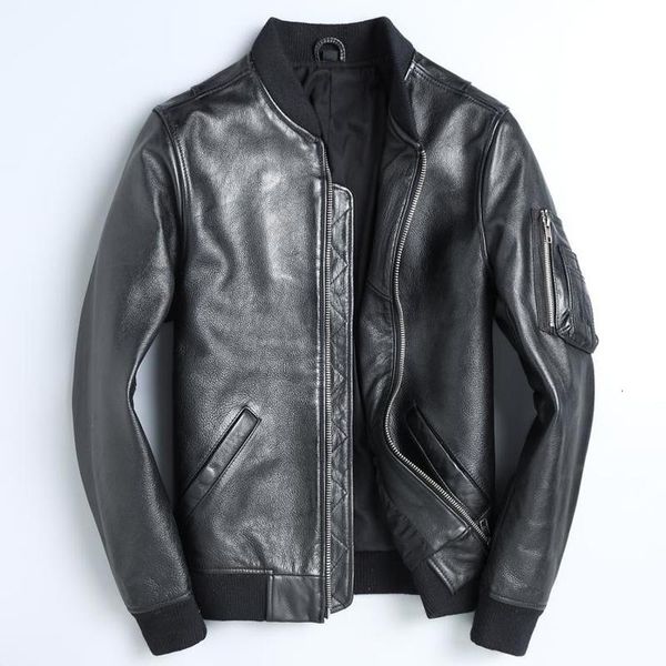 real leather jacket men spring autumn cow leather jacekt motorcycle bomber jacket mens clothing jaqueta de couro 1813 yy1018, Black
real leather jacket men spring autumn cow leather jacekt motorcycle bomber jacket mens clothing jaqueta de couro 1813 yy1018, Black