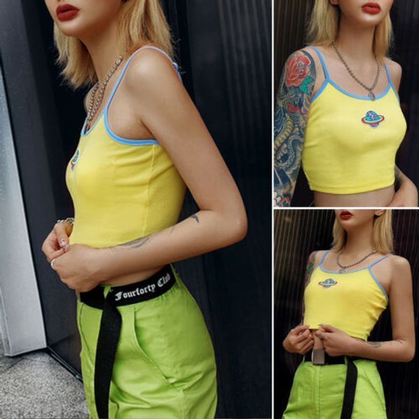 new fashion summer women's ladies printed casual vest yellow sleeveless clothes tank cami 3f25, White
new fashion summer women's ladies printed casual vest yellow sleeveless clothes tank cami 3f25, White