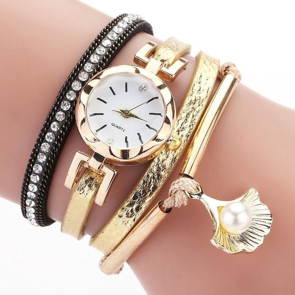 2019 women's circle table seashell pearl fashion casual diamond pu watch women dress wristwatch bracelet watches, Slivery;brown
2019 women's circle table seashell pearl fashion casual diamond pu watch women dress wristwatch bracelet watches, Slivery;brown
