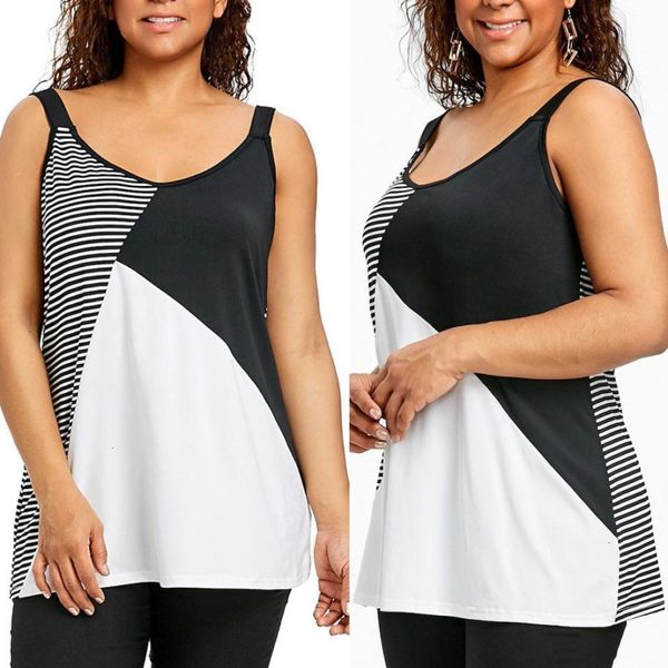 tank ladies tank fashion women plus size stripe geometric patchwork sleeveless plus size tank vest t shirt female camis, White
tank ladies tank fashion women plus size stripe geometric patchwork sleeveless plus size tank vest t shirt female camis, White