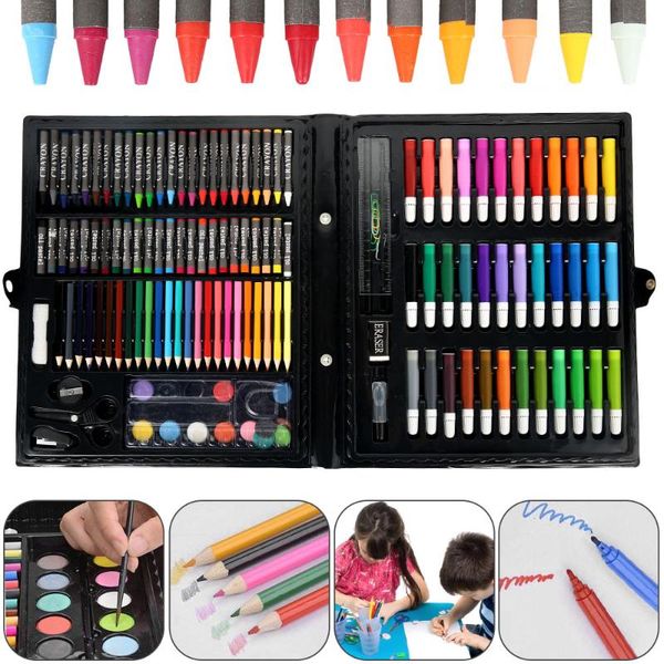 150 pcs/set kids art sets children drawing kit water color pen crayon oil pastel watercolor pencil set nontoxic graffiti school
150 pcs/set kids art sets children drawing kit water color pen crayon oil pastel watercolor pencil set nontoxic graffiti school