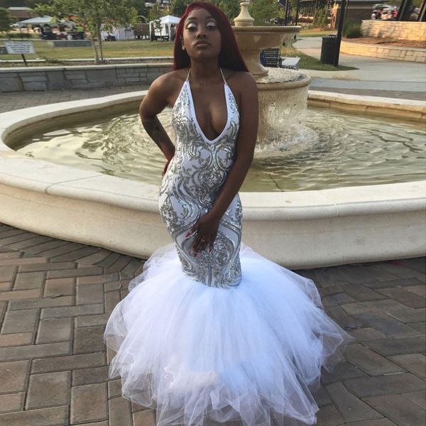 stylish black girl mermaid prom dresses sequined halter v neck lace backless evening gowns plus size floor length tulle formal dress
stylish black girl mermaid prom dresses sequined halter v neck lace backless evening gowns plus size floor length tulle formal dress