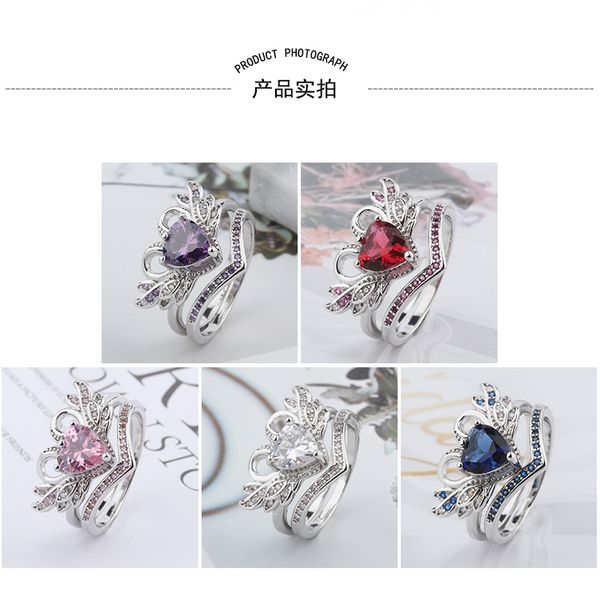 5 colors 2/pcs/set 2018 fashion crown swan shape ring lady ring women's engagement wedding rings female party jewelry size 5-12, Golden;silver
5 colors 2/pcs/set 2018 fashion crown swan shape ring lady ring women's engagement wedding rings female party jewelry size 5-12, Golden;silver