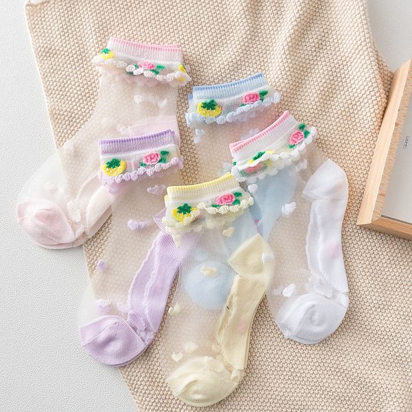 5 pairs candy colors girls socks lace ruffle frilly sock baby girls kids charm princess mesh socks breathable short elastic sock, Pink;yellow
5 pairs candy colors girls socks lace ruffle frilly sock baby girls kids charm princess mesh socks breathable short elastic sock, Pink;yellow